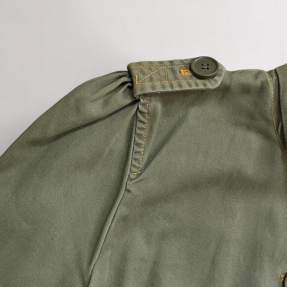 Vintage Utility Military Jacket Gorpcore Olive Green Cargo Grunge Streetwear - Picture 7 of 8